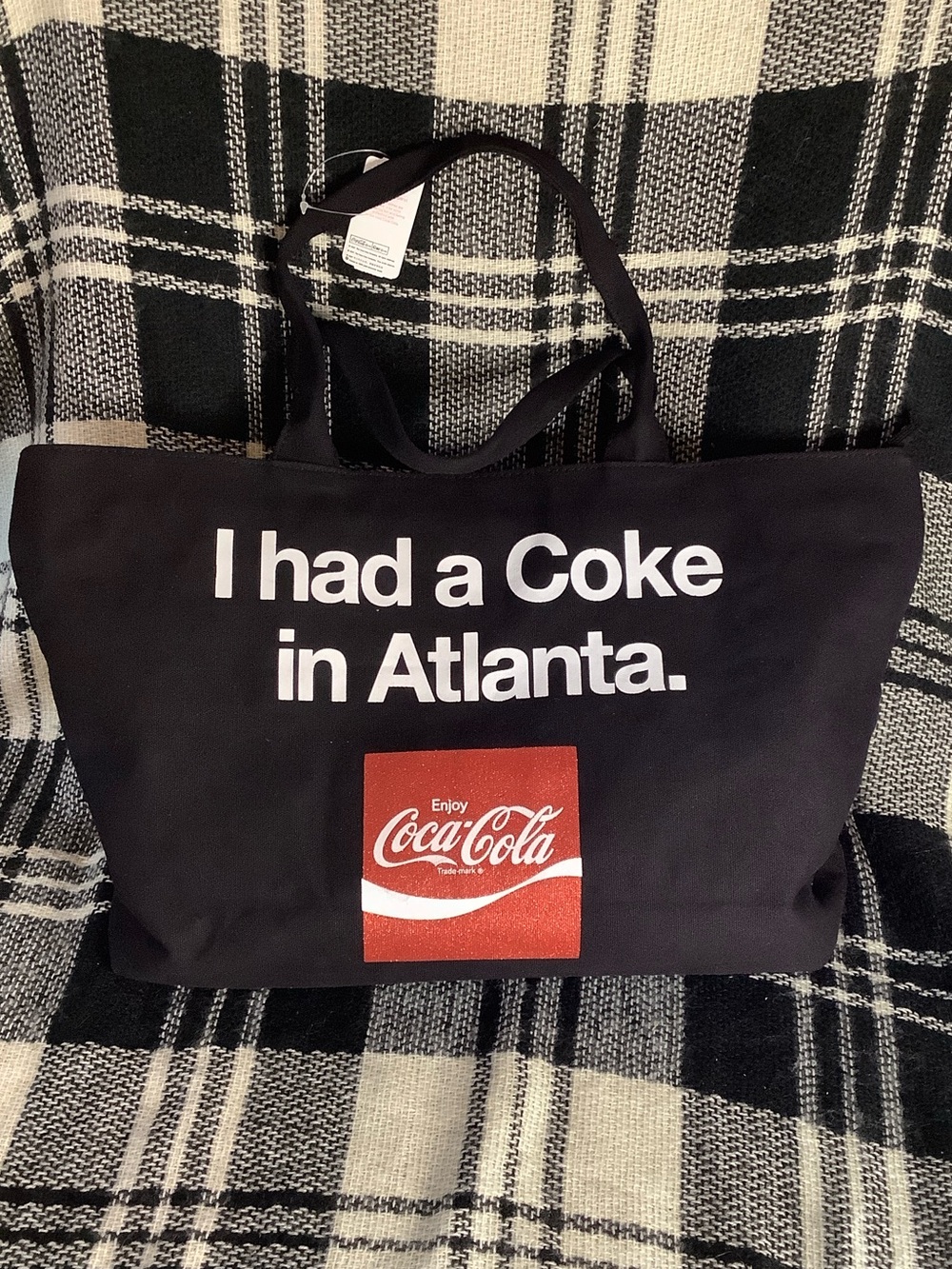 I had a coke in Atlanta CocaCola tote bag